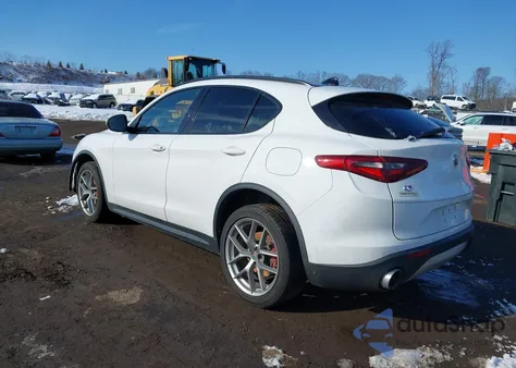 2018 Alfa Romeo Stelvio Ti Sport Awd z USA, uszkodzony, nr VIN ZASFAKNN3J7B86401
